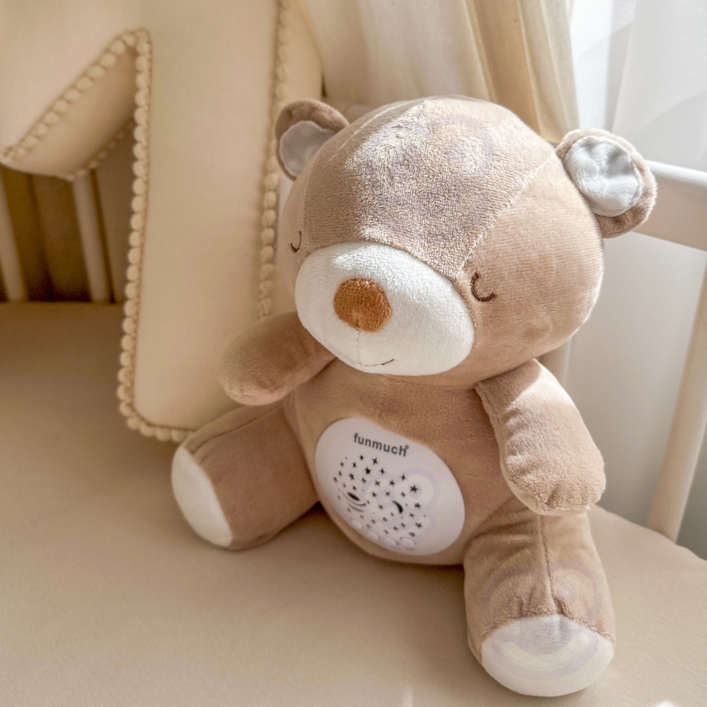 Pliušinis miego projektorius WOOPIE BABY 2in1 Teddy - 10 lopšinių-Miegui, Žaislai, Migdukai ir karuselės, Kūdikiams, Miego žaisl
