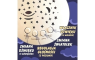 Pliušinis miego projektorius WOOPIE BABY 2in1 Teddy - 10 lopšinių