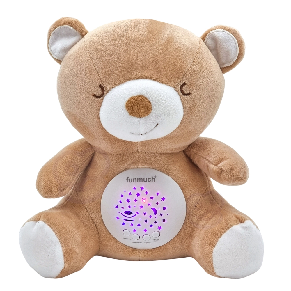Pliušinis miego projektorius WOOPIE BABY 2in1 Teddy - 10 lopšinių-Miegui, Žaislai, Migdukai ir karuselės, Kūdikiams, Miego žaisl