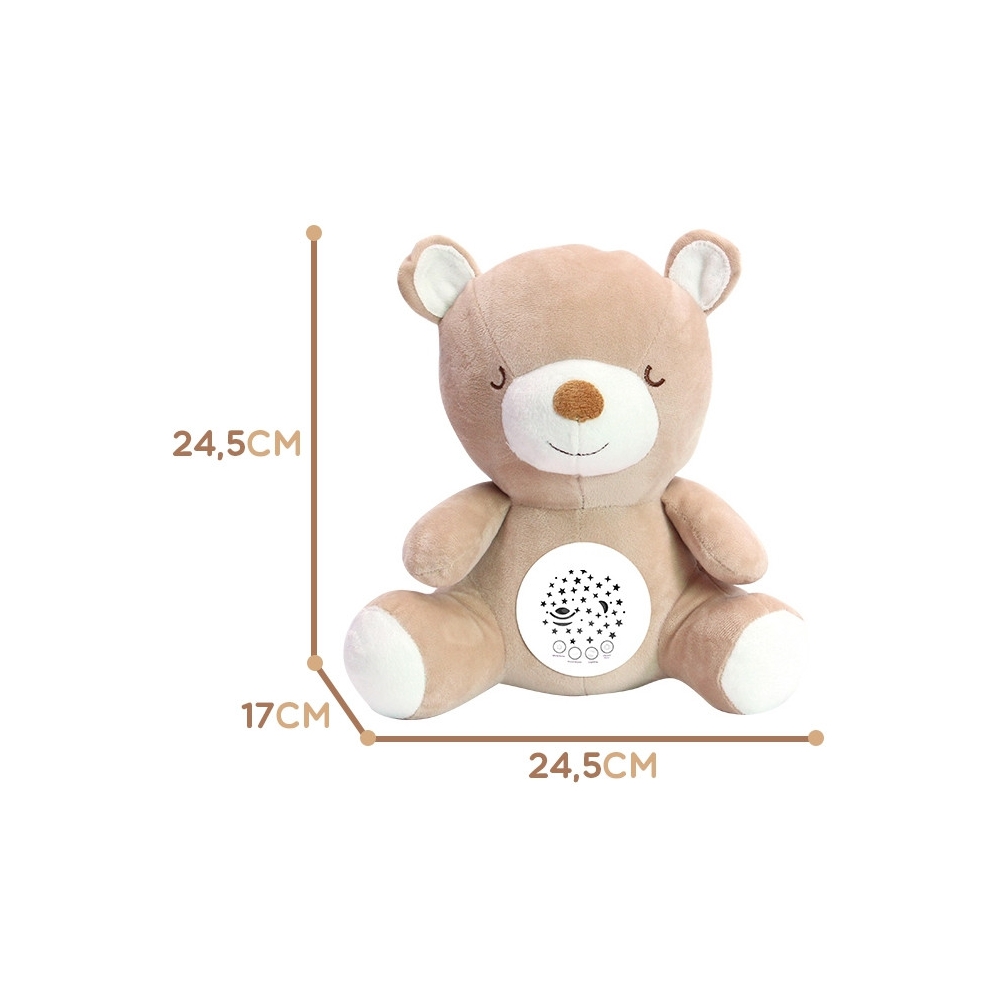 Pliušinis miego projektorius WOOPIE BABY 2in1 Teddy - 10 lopšinių-Miegui, Žaislai, Migdukai ir karuselės, Kūdikiams, Miego žaisl
