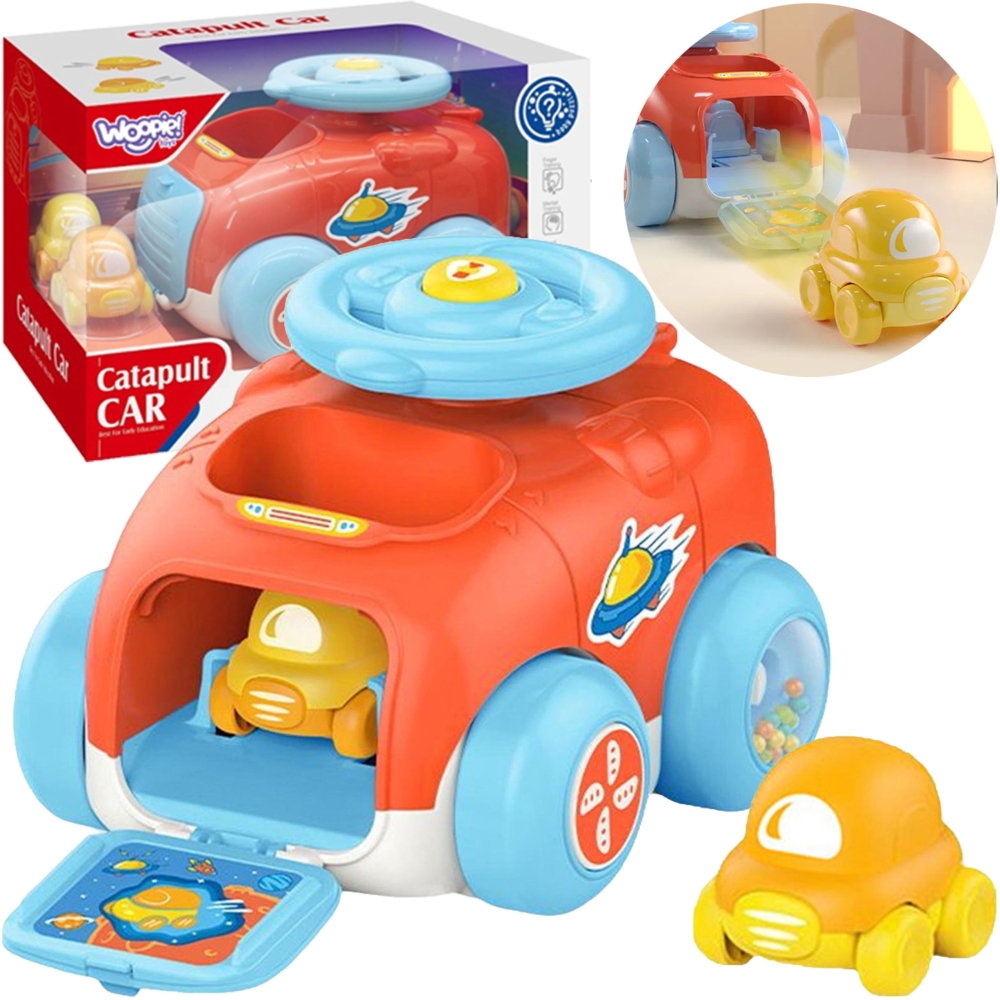 Automobilių paleidimo į orą katapultos rinkinys WOOPIE BABY