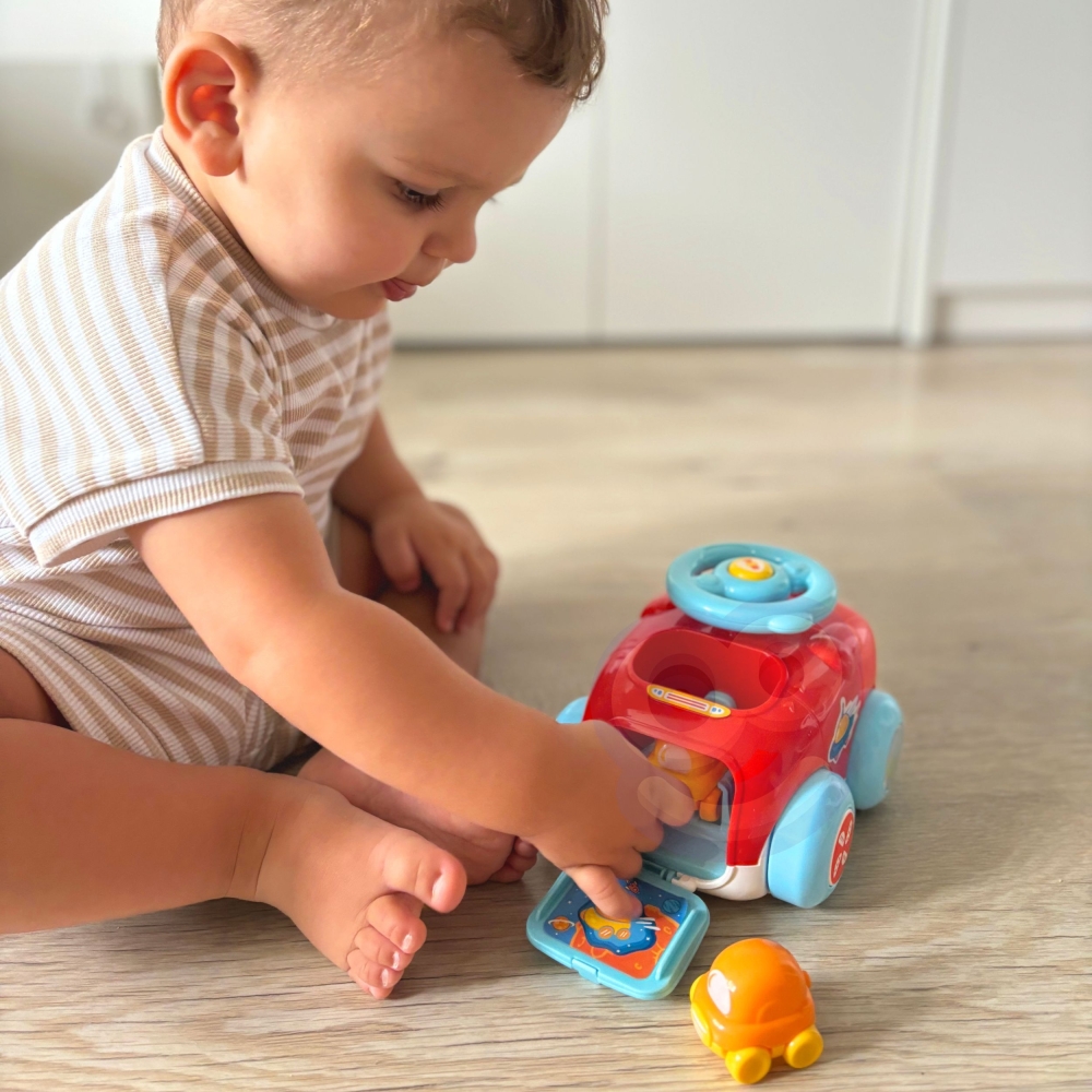 Automobilių paleidimo į orą katapultos rinkinys WOOPIE BABY