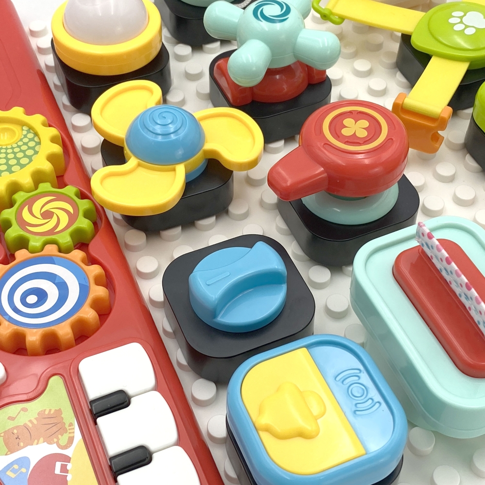 Edukacinė lenta WOOPIE BABY Montessori Colorful Activity Panel-Žaislai, Kūdikiams, Žaislai mažyliams (iki 4 m.