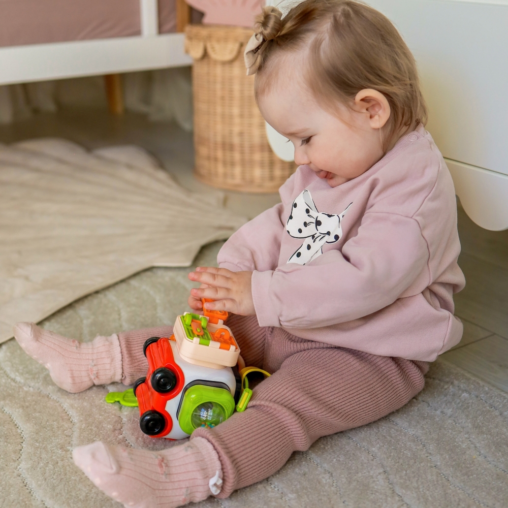 WOOPIE BABY Zestaw Montessori Samochód Manipulacyjny Konstrukcyjny Kotek 1					