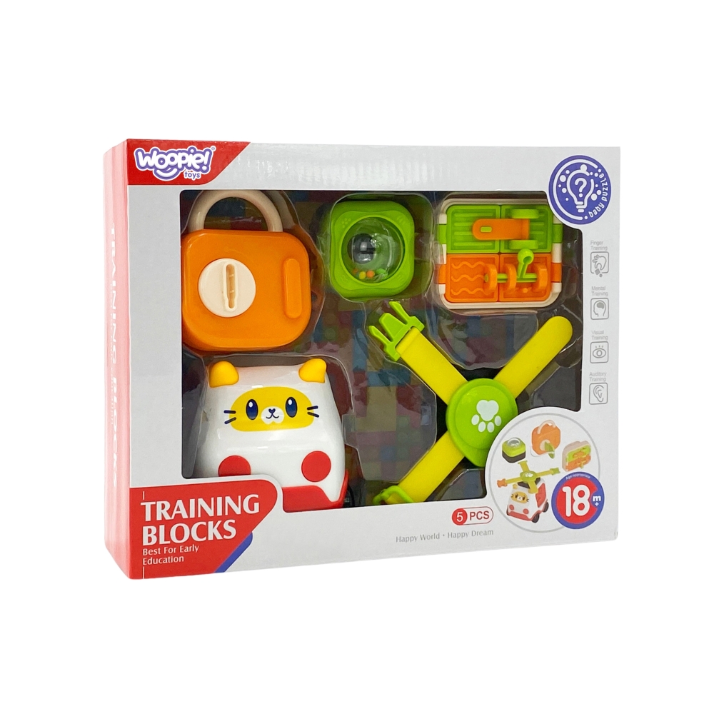 WOOPIE BABY Zestaw Montessori Samochód Manipulacyjny Konstrukcyjny Kotek 1					