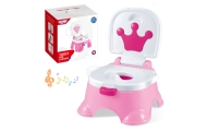 Naktipuodis WOOPIE BABY 3-in-1 su muzika, rožinis-Priežiūrai, Naktipuodžiai, laipteliai-e-vaikas