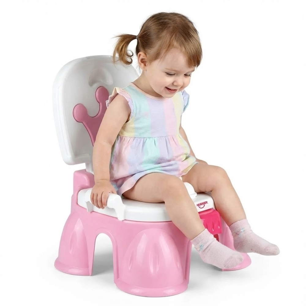 Naktipuodis WOOPIE BABY 3-in-1 su muzika, rožinis-Priežiūrai, Naktipuodžiai, laipteliai-e-vaikas