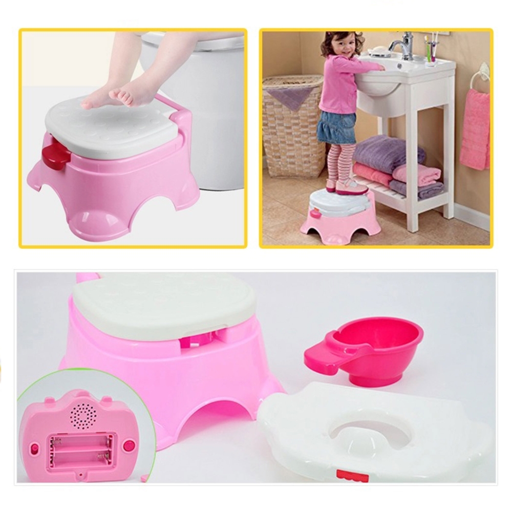 Naktipuodis WOOPIE BABY 3-in-1 su muzika, rožinis-Priežiūrai, Naktipuodžiai, laipteliai-e-vaikas