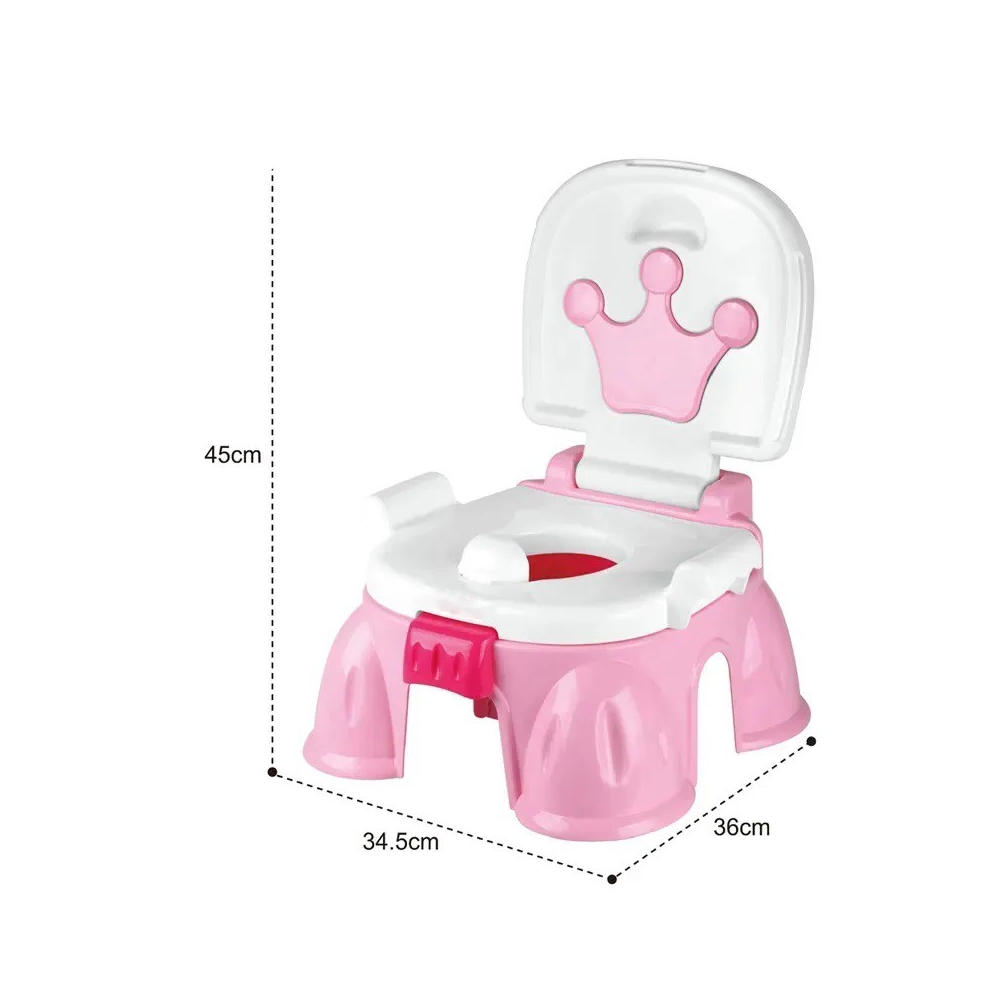 Naktipuodis WOOPIE BABY 3-in-1 su muzika, rožinis-Priežiūrai, Naktipuodžiai, laipteliai-e-vaikas