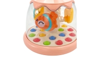 WOOPIE BABY Colorful Animals Pink Spinning Top with Balls Carousel