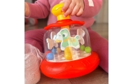 Spalvinga arkliukų karuselė WOOPIE BABY, raudona-Žaislai, Kūdikiams, Žaislai mažyliams (iki 4 m.