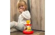 Spalvinga arkliukų karuselė WOOPIE BABY, raudona-Žaislai, Kūdikiams, Žaislai mažyliams (iki 4 m.