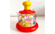 WOOPIE BABY Colorful Horses Red Spinning Top Carousel