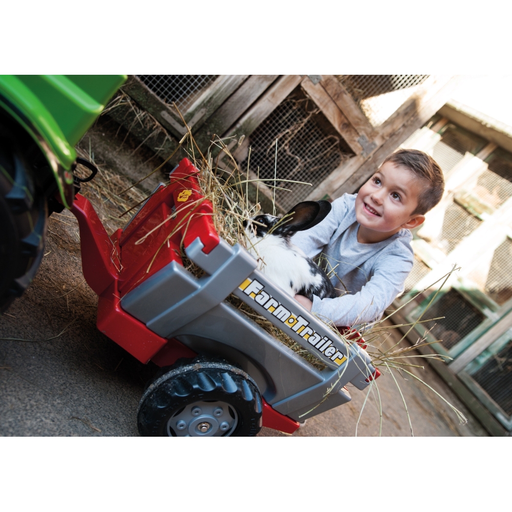 Traktoriaus priekaba atidaromi šonai Rolly Toys rollyTrailer-Judėjimui, Minami traktoriai ir jų priedai-e-vaikas