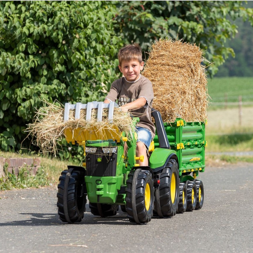 Traktoriaus kaušo griebtuvas medienai krauti Rolly Toys-Judėjimui, Minami traktoriai ir jų priedai-e-vaikas