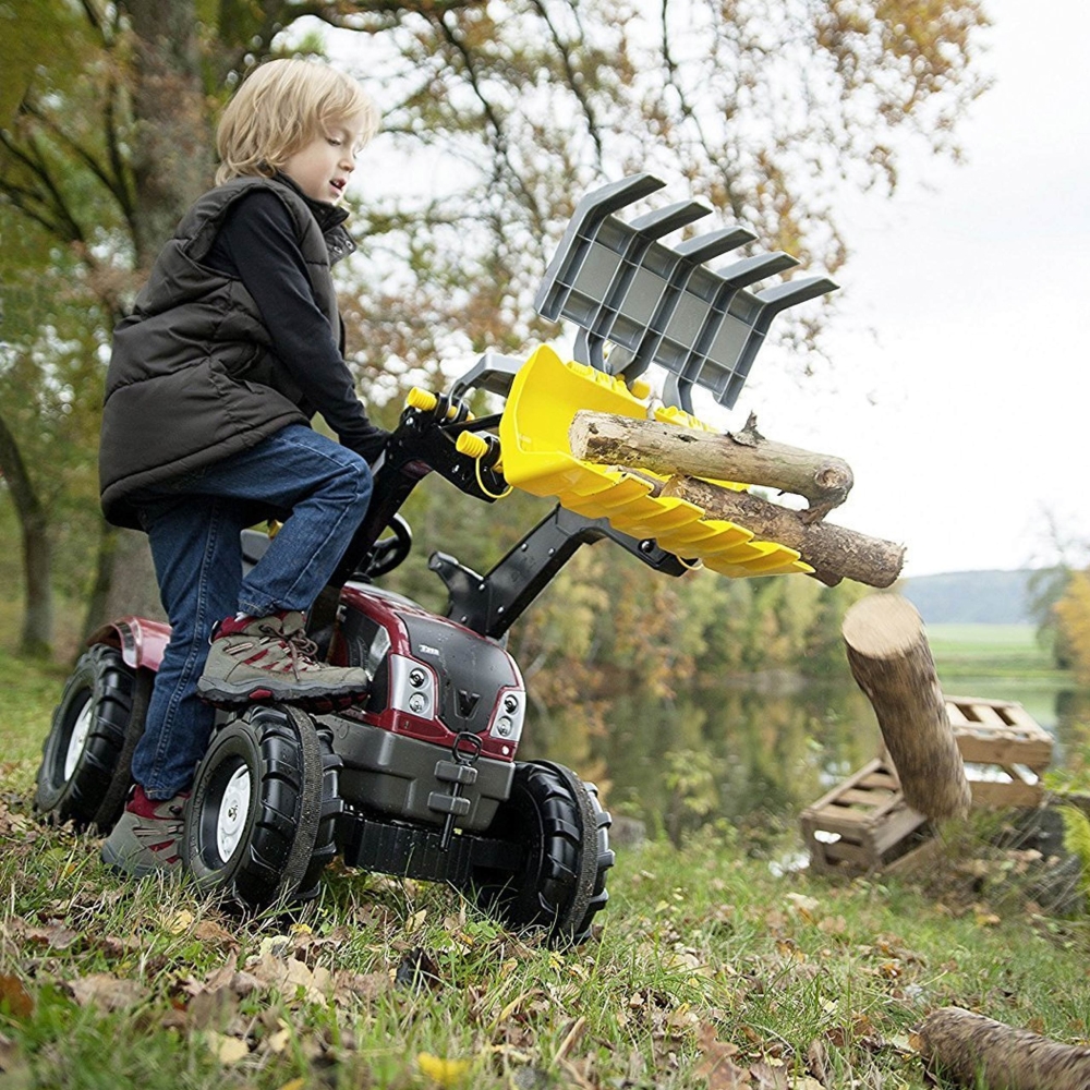 Traktoriaus kaušo griebtuvas medienai krauti Rolly Toys-Judėjimui, Minami traktoriai ir jų priedai-e-vaikas