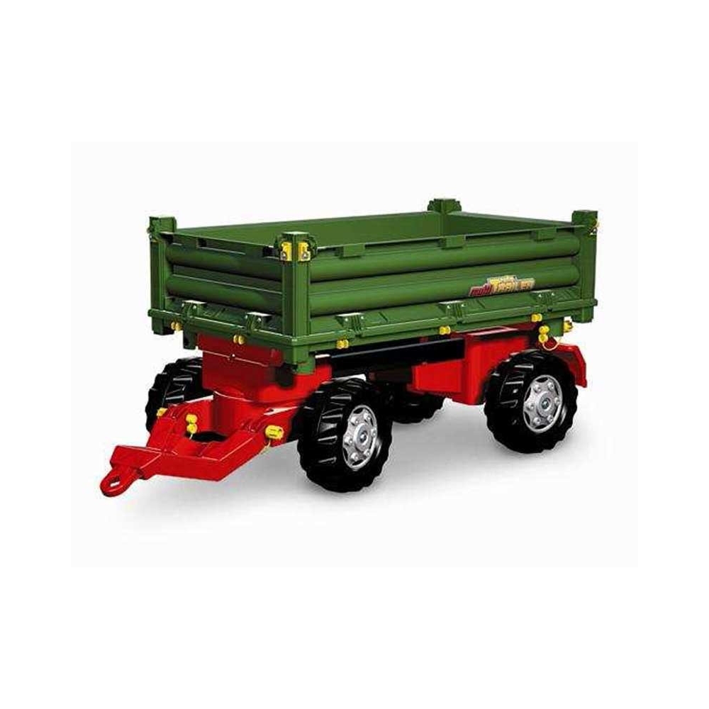 Dviejų ašių priekaba Rolly Toys RollyTrailer Multi, žalia-Judėjimui, Minami traktoriai ir jų priedai-e-vaikas