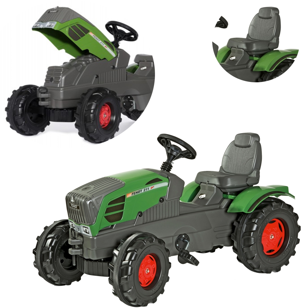 Minamas traktorius Rolly Toys Fendt 211 Grand Fendt - rollyFarmTrac-Judėjimui, Minami traktoriai ir jų priedai-e-vaikas