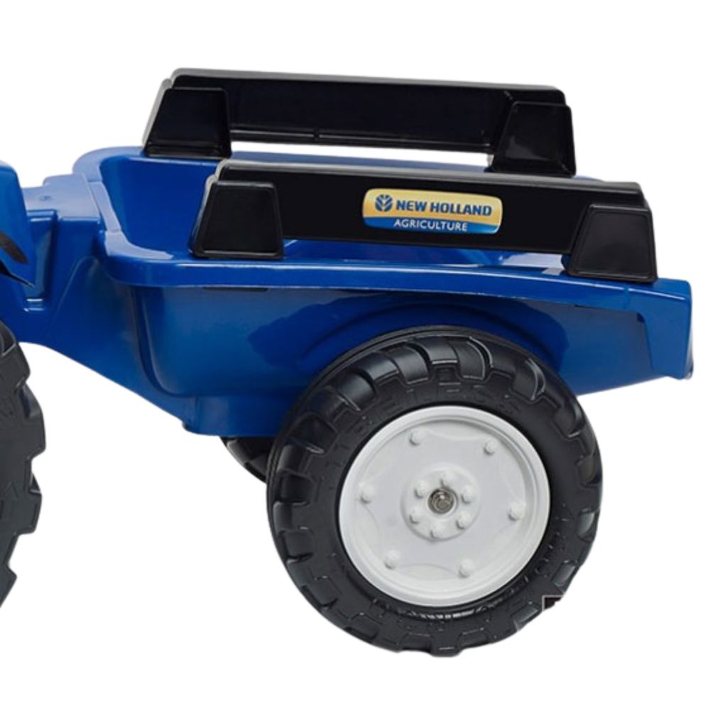 Pedalinis traktorius FALK New Holland Large su priekaba nuo 3 metų-Judėjimui, Minami traktoriai ir jų priedai-e-vaikas
