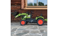 Falk Traktor Claas z Przyczepą i Łyżką na pedały