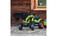Falk Traktor Claas z Przyczepą i Łyżką na pedały