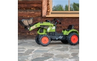 Falk Traktor Claas z Przyczepą i Łyżką na pedały