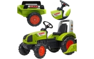 FALK Traktor na Pedały Claas Duży z Przyczepką od 3 lat
