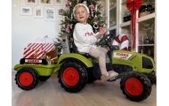 Pedalinis traktorius FALK Claas Large su priekaba nuo 3 metų-Judėjimui, Minami traktoriai ir jų priedai-e-vaikas
