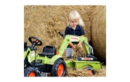 FALK Traktor z Przyczepą CLAAS Arion Backhoe ŁYŻKA + Ładowarka Od 2 Lat