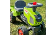 FALK Baby Claas Axos 310 Green Tractor with Trailer from 1 year