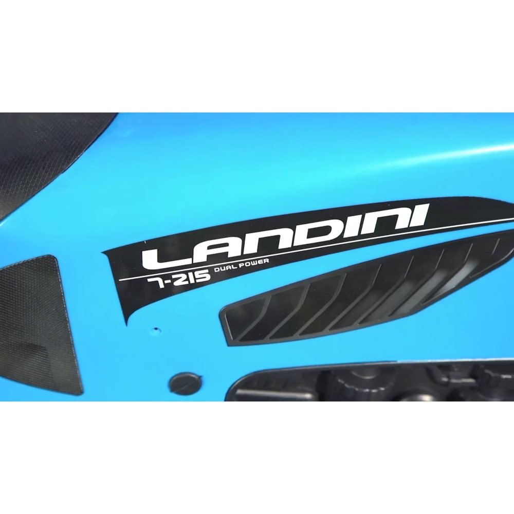 Pedalinis traktorius su priekaba FALK Landini mėlynas nuo 3 metų