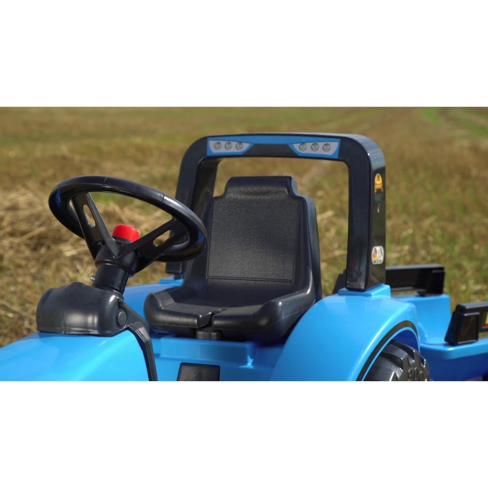 FALK Traktor Landini Niebieski na Pedały z Przyczepką od 3 Lat