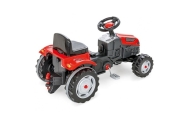 „WOOPIE Farmer GoTrac MAXI“ pedalinis traktorius su tyliu ratiniu priekaba					