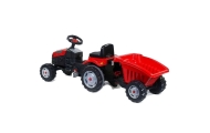 Pedalinis traktorius su priekaba WOOPIE Farmer GoTrac MAXI, raudonas-Judėjimui, Minami traktoriai ir jų priedai-e-vaikas