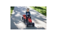 Pedalinis traktorius su priekaba WOOPIE Farmer GoTrac MAXI, raudonas-Judėjimui, Minami traktoriai ir jų priedai-e-vaikas