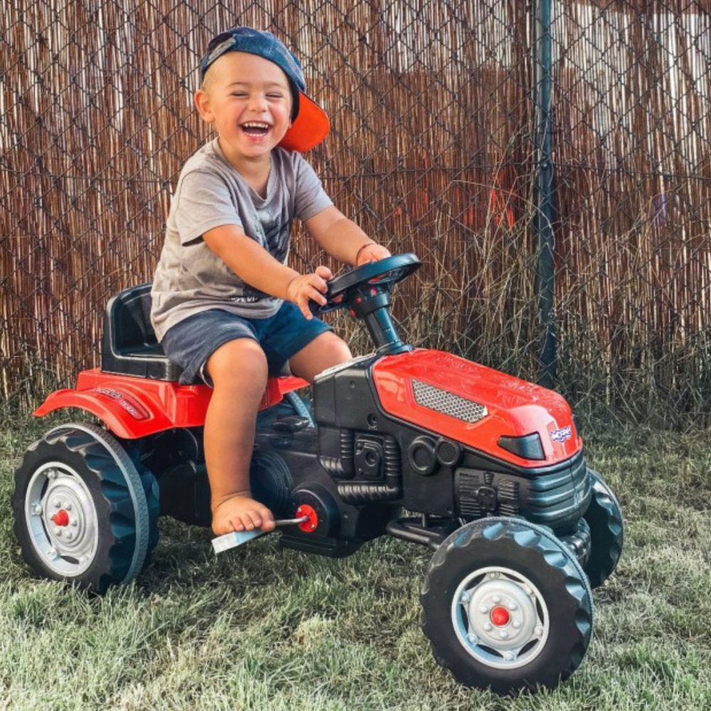 WOOPIE Pedal Tractor Farmer GoTrac Tractor Silent Wheels 