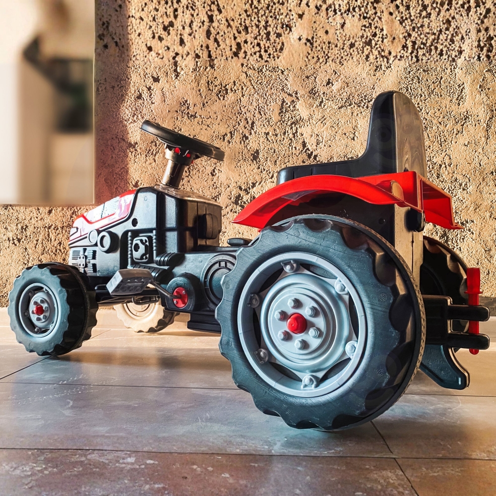 WOOPIE Pedal Tractor Farmer GoTrac Tractor Silent Wheels 