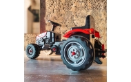 Pedalinis traktorius WOOPIE Farmer GoTrac su tyliais ratais-Judėjimui, Minami traktoriai ir jų priedai-e-vaikas