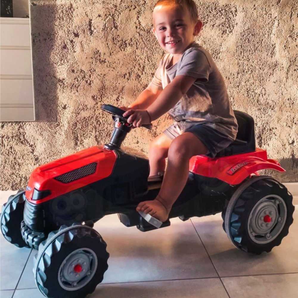 WOOPIE Pedal Tractor Farmer GoTrac Tractor Silent Wheels 