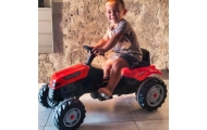Pedalinis traktorius WOOPIE Farmer GoTrac su tyliais ratais-Judėjimui, Minami traktoriai ir jų priedai-e-vaikas