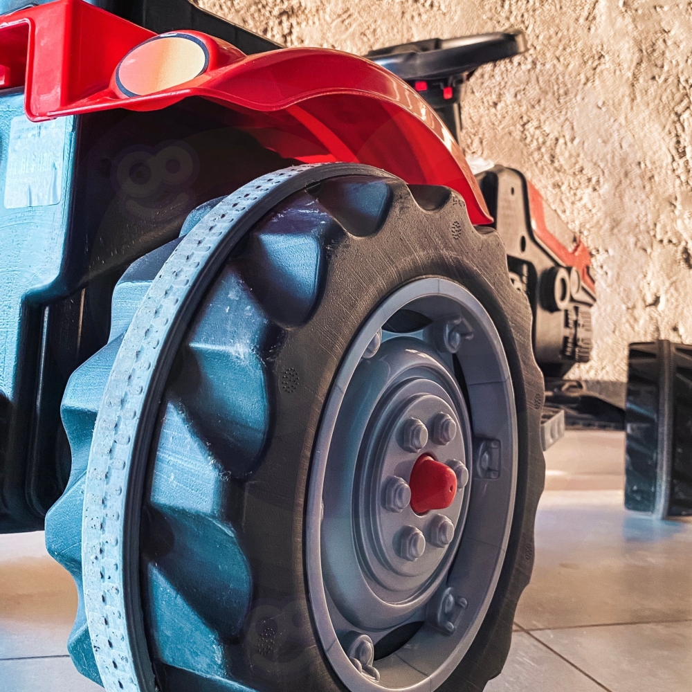 Pedalinis traktorius WOOPIE Farmer GoTrac su tyliais ratais-Judėjimui, Minami traktoriai ir jų priedai-e-vaikas