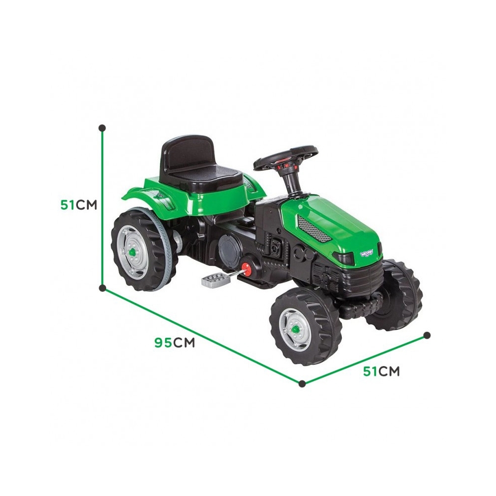 WOOPIE Traktor na Pedały Farmer GoTrac Ciągnik Ciche Koła