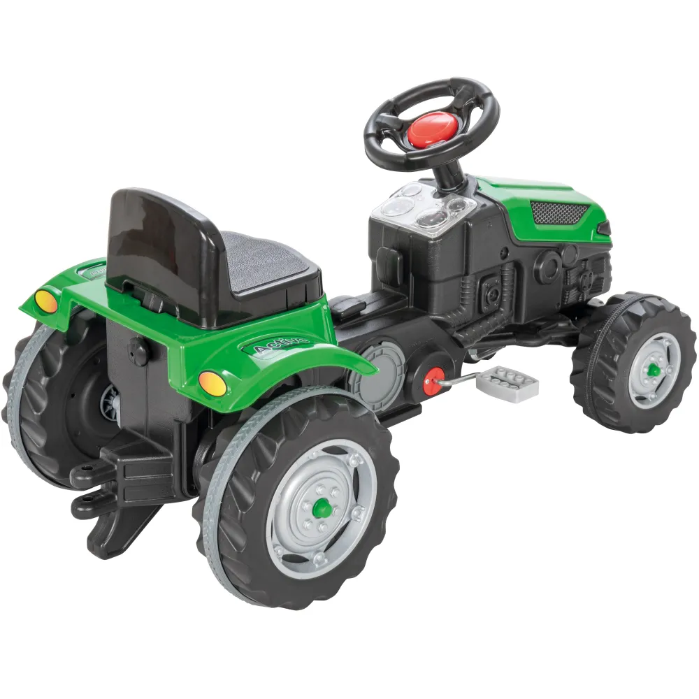 Pedalinis traktorius WOOPIE Farmer GoTrac, žalias-Judėjimui, Minami traktoriai ir jų priedai-e-vaikas