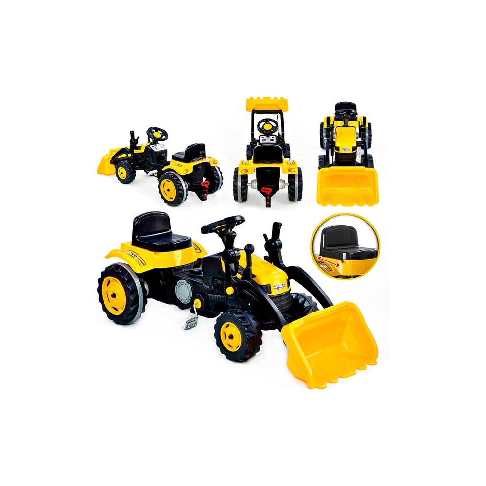 WOOPIE Pedal Tractor Farmer MaxTrac Classic Bucket Dozer 