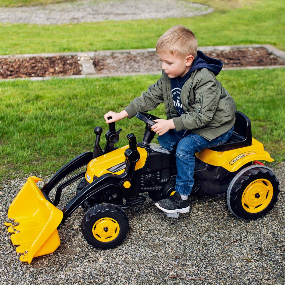 WOOPIE Pedal Tractor Farmer MaxTrac Classic Bucket Dozer 