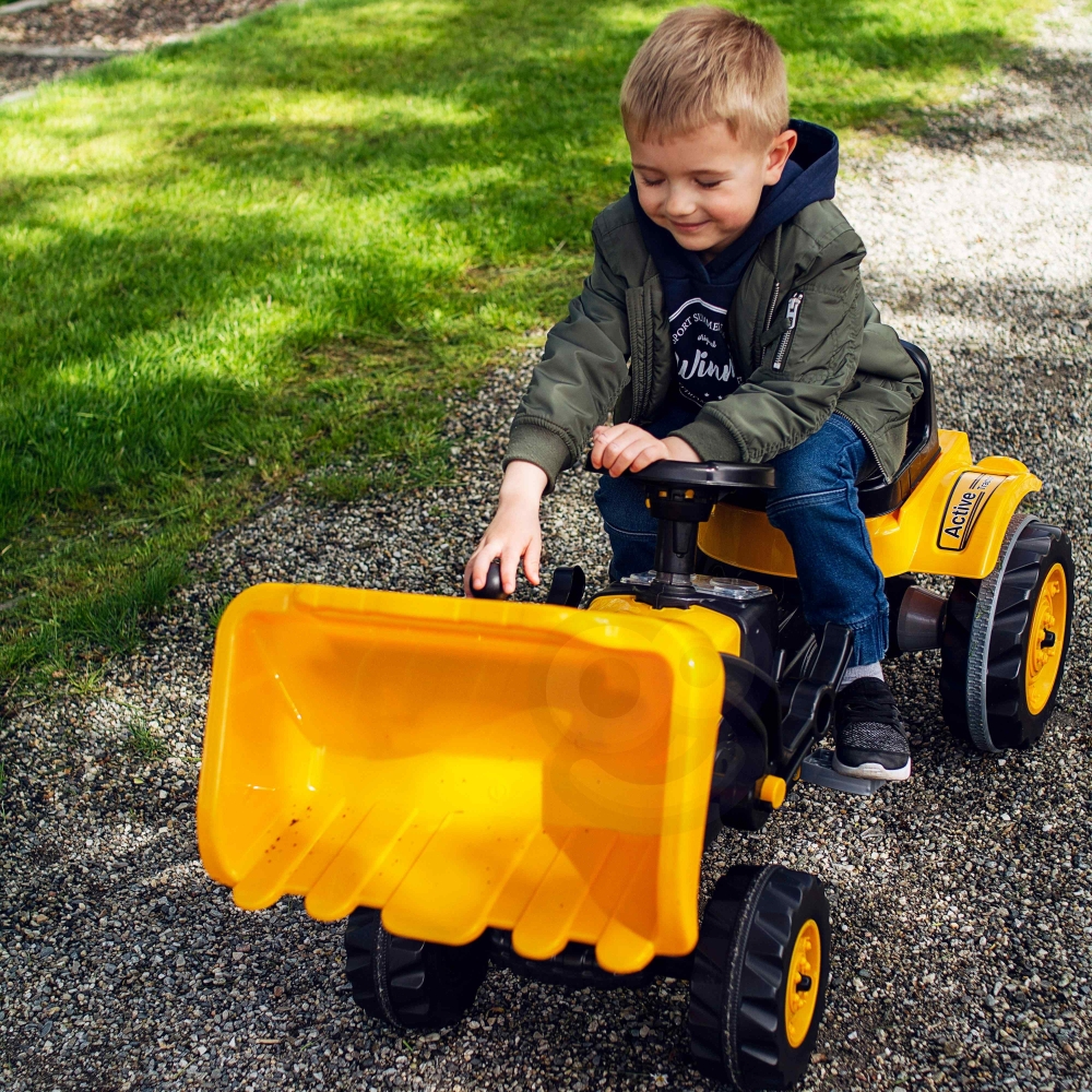 WOOPIE Pedal Tractor Farmer MaxTrac Classic Bucket Dozer 