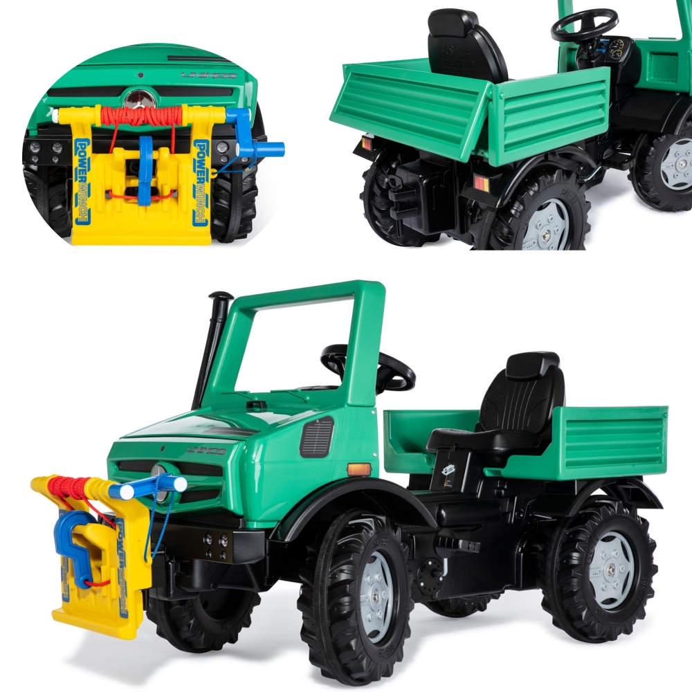 Minamas sunkvežimis Rolly Toys RollyUnimog Forst Mercedes-Benz su gerve-Judėjimui, Minami traktoriai ir jų priedai-e-vaikas