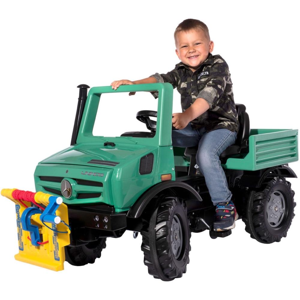 Minamas sunkvežimis Rolly Toys RollyUnimog Forst Mercedes-Benz su gerve-Judėjimui, Minami traktoriai ir jų priedai-e-vaikas
