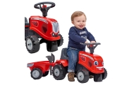 FALK Baby Mac Cormick Red Tractor with Trailer + accessories from 1 year