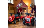 FALK Baby Mac Cormick Red Tractor with Trailer + accessories from 1 year